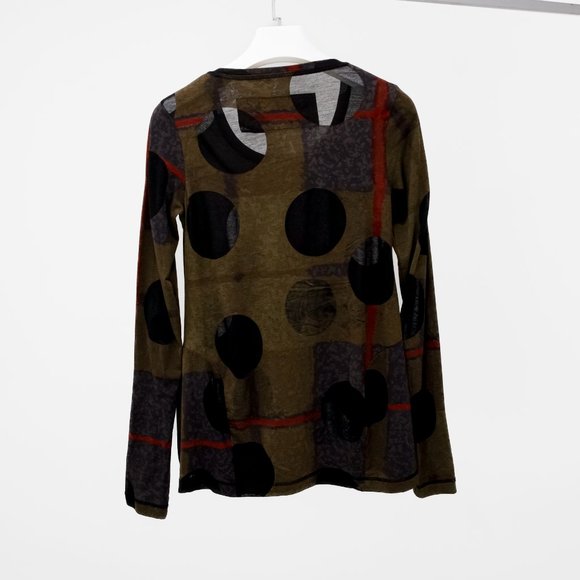 Rundholz Long Sleeve Sheer Polka Dot Top - Picture 2 of 9